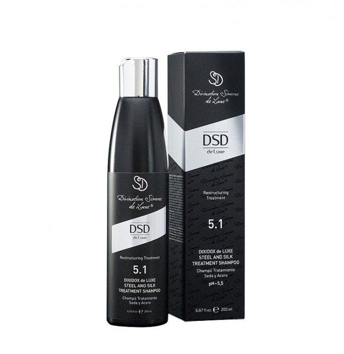 Dsd De Luxe Steel And Silk Shampoo 5.1 - Obnovující Šampon s Keratinem 200 ml