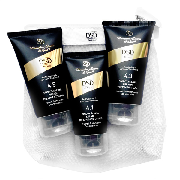 Dsd De Luxe Travel Set - 4.1 Obnovující šampon 50 ml + 4.3 Obnovující maska 50 ml + 4.5 Obnovující sérum Cestovní Sada