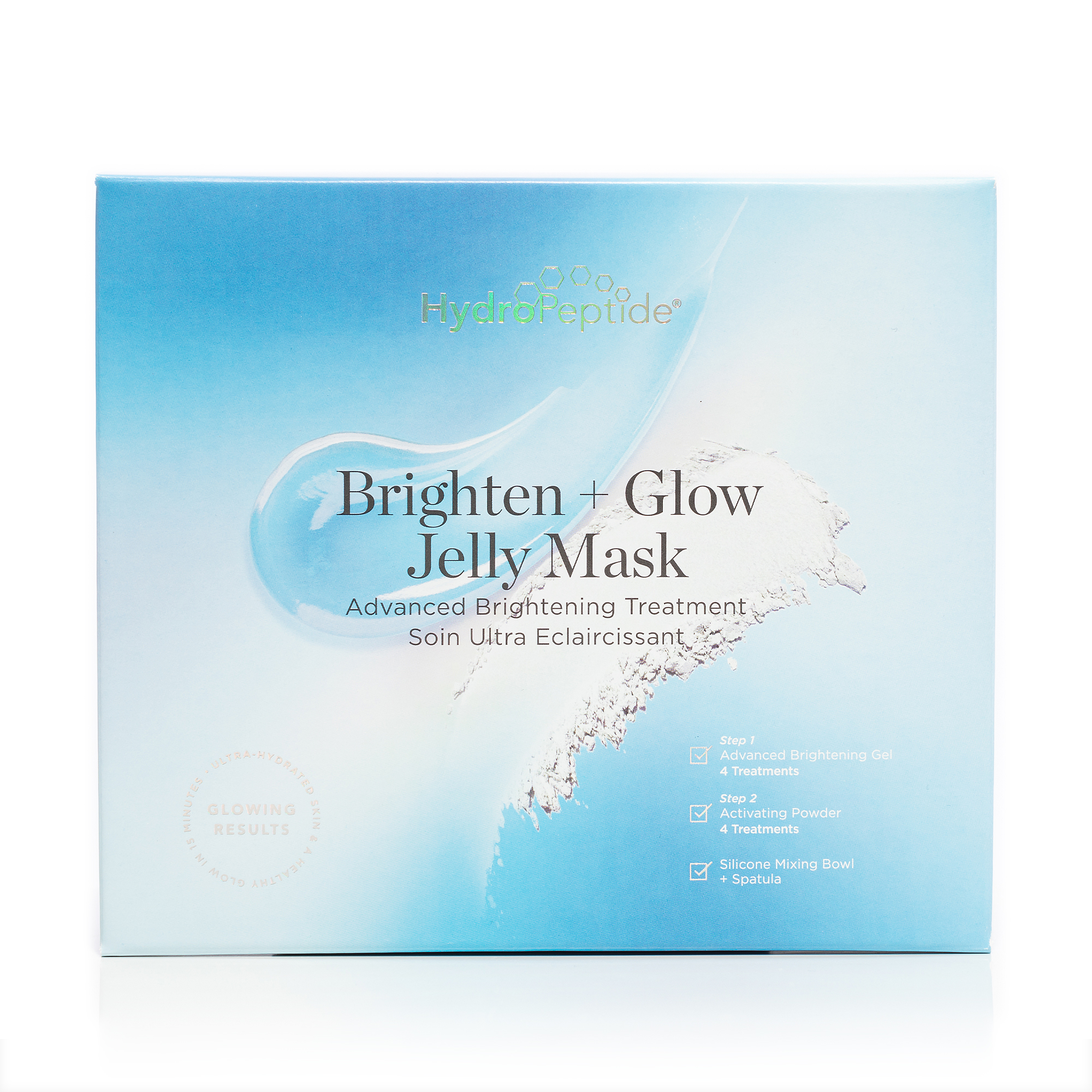 Hydropeptide Brighten and Glow Jelly Mask - Pokročilé Rozjasňující Ošetření 4 ks