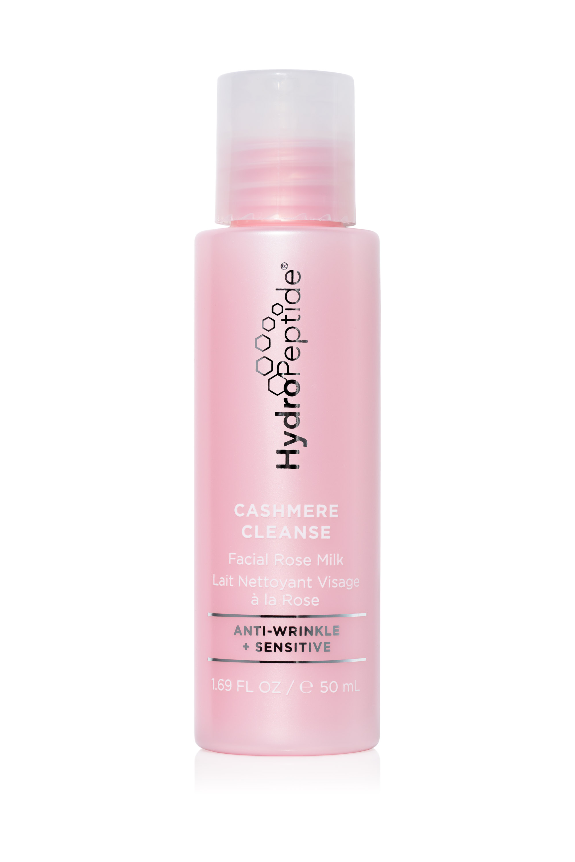 Hydropeptide Cashmere Cleanse Travel - Růžové Pleťové Mléko 50 ml
