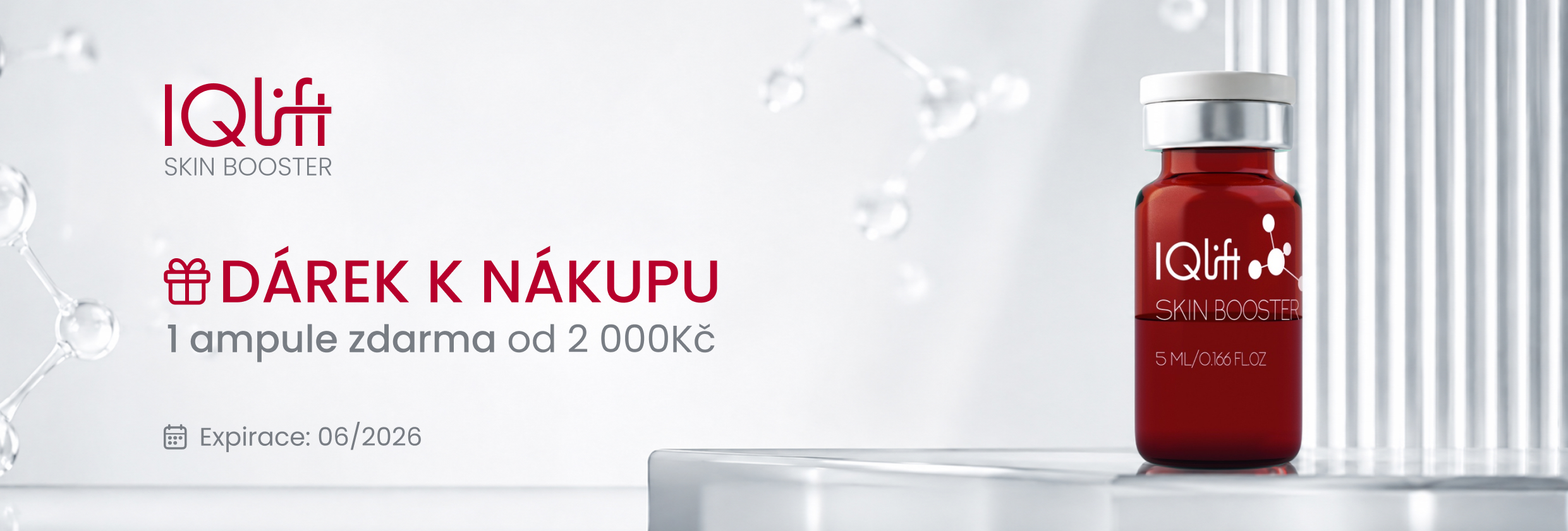 za každych 2.000kc 1x ampule Iqlift booster