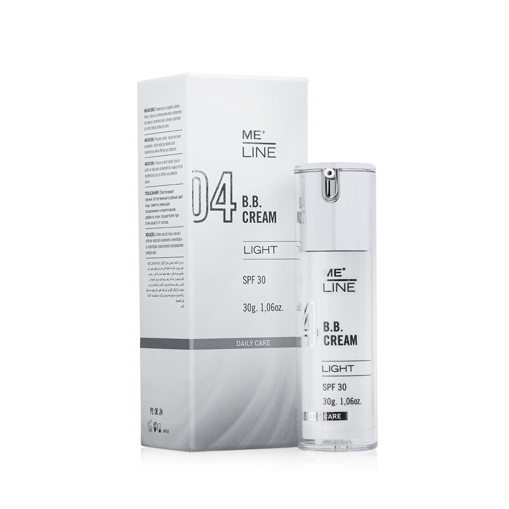 MeLine 04 BB Cream Light - Korigující a ochranný krém s faktorem SPF 30, 30 ML