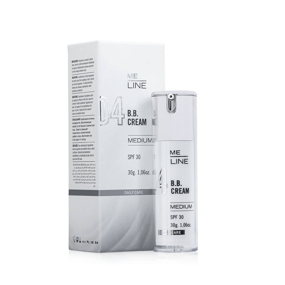 MeLine 04 BB Cream Medium - Korigující a ochranný krém s faktorem SPF 30, 30 ML