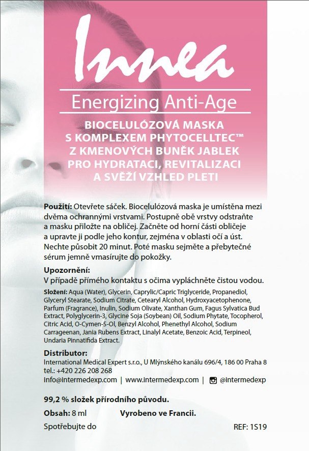 nove INNEA ENERGIZING ANTI-AGING BIO-CELLULOSE MASK 