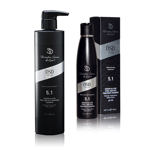 Dsd De Luxe Steel And Silk Treatment Shampoo 5.1 - Obnovující Šampon s Keratinem Ocel a Hedvábí 500 ml