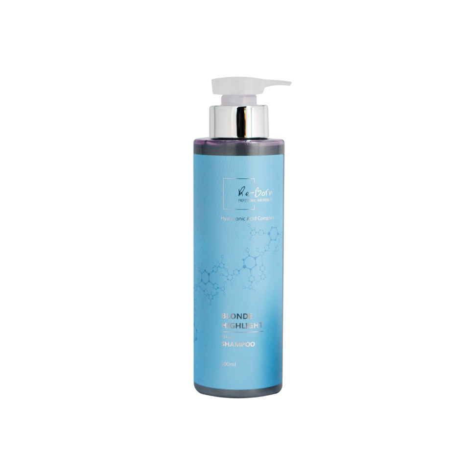 Re-Born Highlight Repair Shampoo - Regenerační Šampon pro Blond Vlasy 500 ml