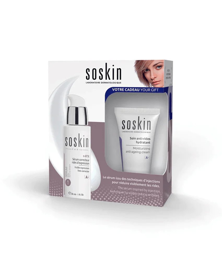 SoSkin-Paris Anti-Age Set - Korektor Proti Mimickým Vráskám 30 ml + Hydratační Omlazující Krém 50 ml